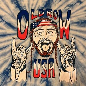 Old Row Post Malone tie dye shirt